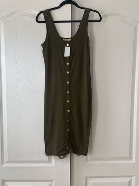Olive Green Tank Dress